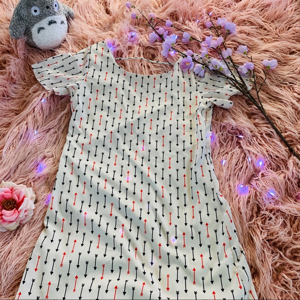 My Beloved White Arrow Dress